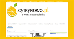 Desktop Screenshot of cytrynowo.pl