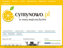 Tablet Screenshot of cytrynowo.pl
